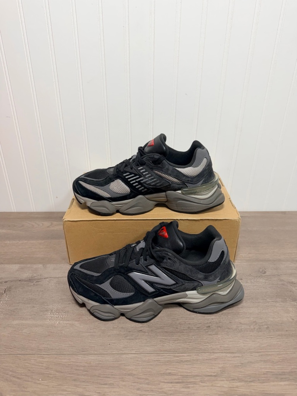 New Balance Black and Grey Men's Athletic Sneakers